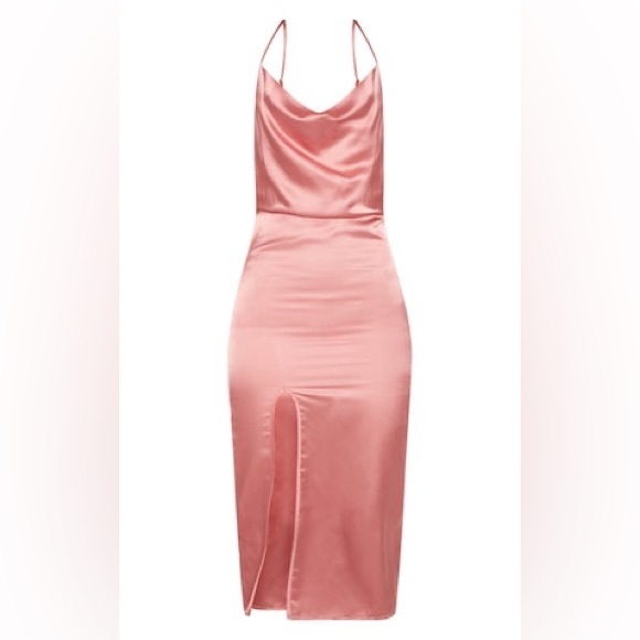 NWT pretty Little Thing satin slip dress - Picture 3 of 12